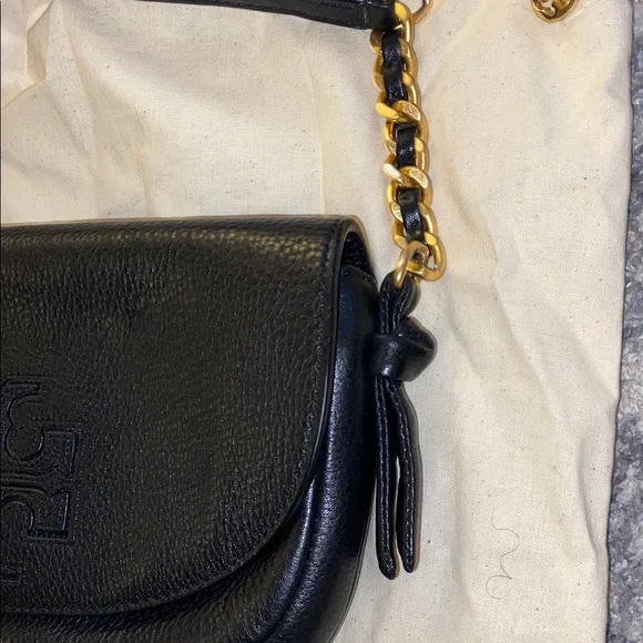 Tory Burch Black Leather Crossbody Bag - Picture 5 of 12